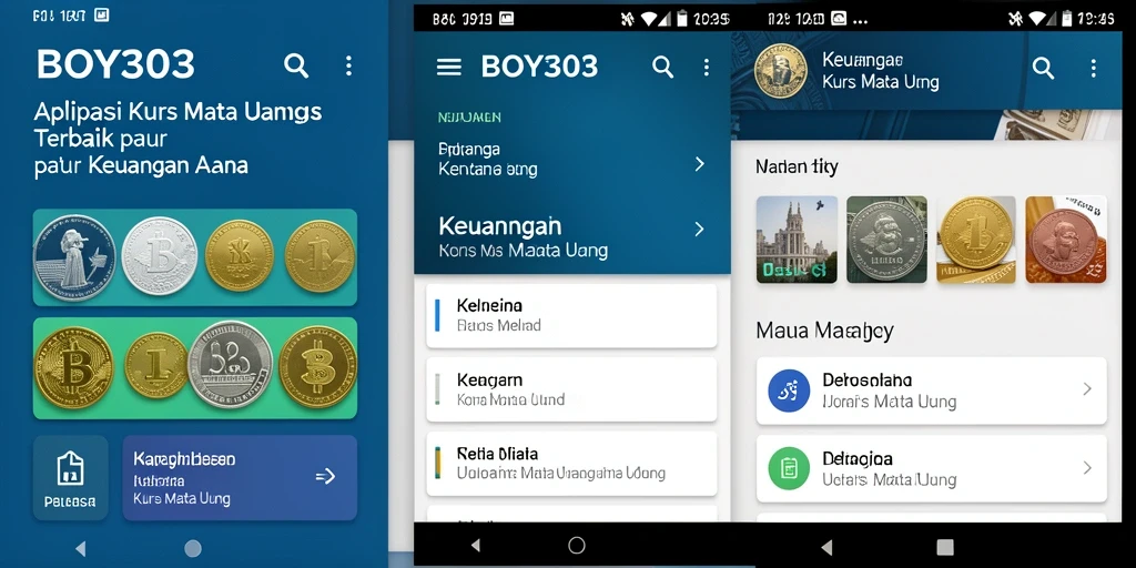 Tampilan antarmuka utama BOY303 yang sederhana dan informatif.