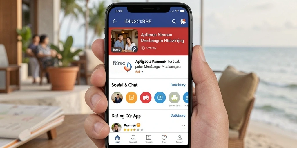 Tampilan antarmuka aplikasi IDNSCORE yang menarik dan modern.