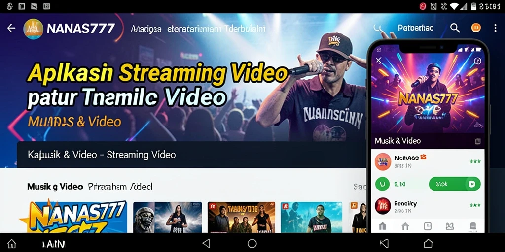 Tampilan antarmuka NANAS777 yang modern dan fungsional untuk Streaming Video.